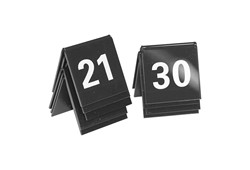 Tischnummer plastik schwarz/weiß 21-30